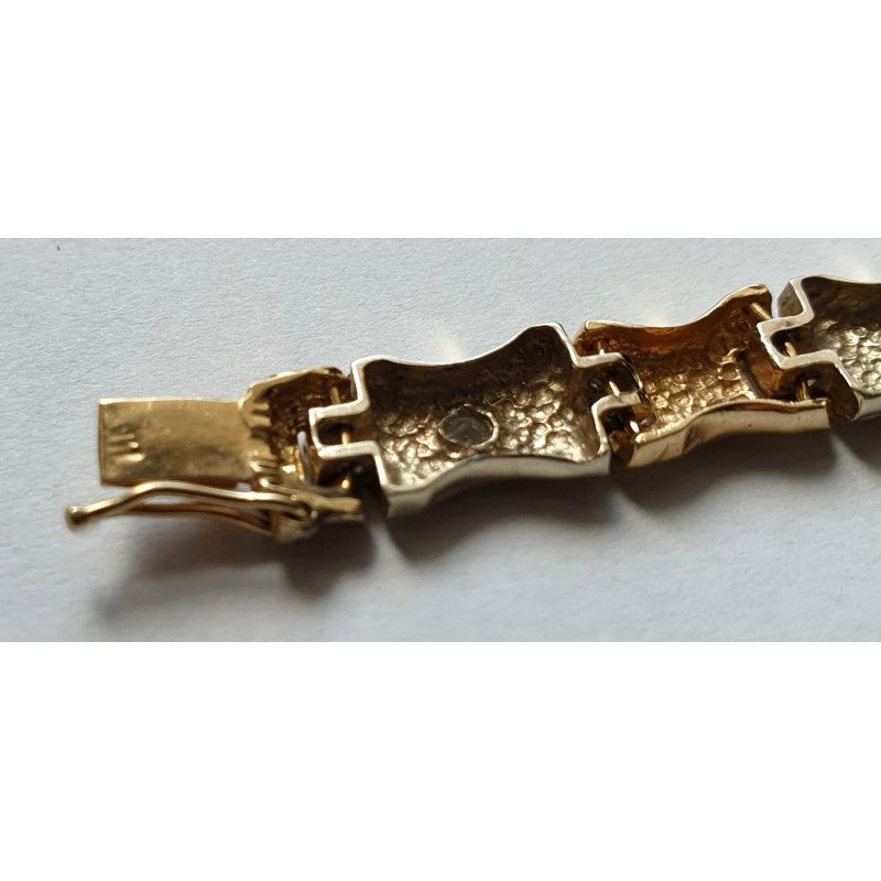 14k gold bracelet with diamonds