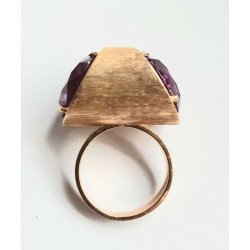 inel aur 18k ametist