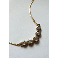 14k gold necklace with diamonds 2