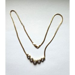 colier aur diamante
