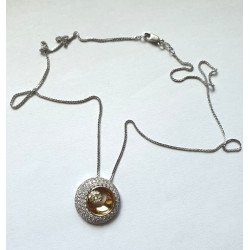 pandantiv diamant champagne