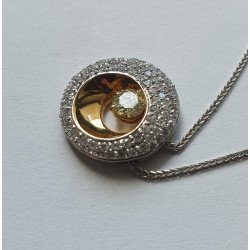 pandantiv diamant champagne