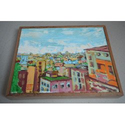 Georgian Mazerschi " Bucuresti" ulei pe panza 2014