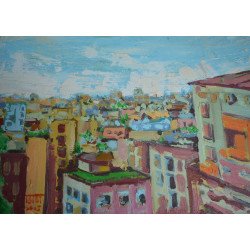 Georgian Mazerschi " Bucuresti" ulei pe panza 2014