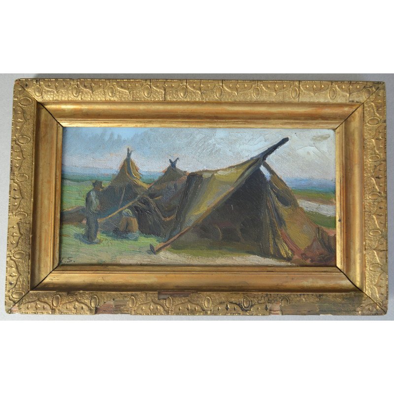 L.S. "Satra" ulei pe carton cca 1925