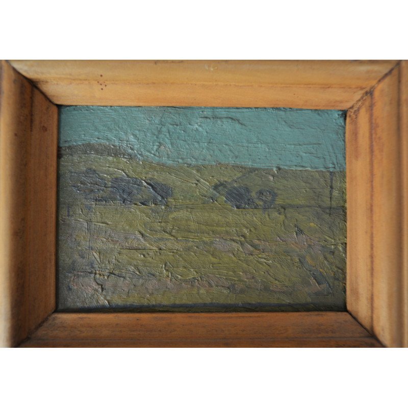 Ilie Boca "Lugos" oil on board, 1985