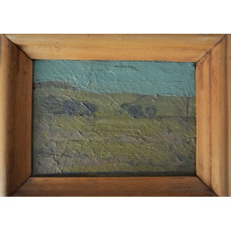 Ilie Boca "Lugos" oil on board, 1985