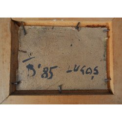 Ilie Boca "Lugos" ulei pe carton 1985