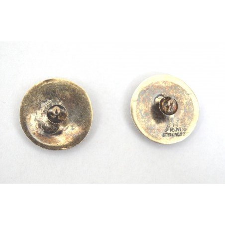 Antique silver earrings, Mexico, pre-1948
