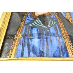 Pavel Zamfir "Maica Domnului Indurerata" icoana pe sticla Laz 1890