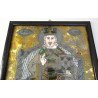 "Sfantul Nicolae" icoana pe glaja atelierul familiei Oancea, Saliste, cca 1830-40