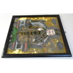 "Sfantul Nicolae" icoana pe glaja atelierul familiei Oancea, Saliste, cca 1830-40