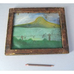 "Cos cu fructe" ulei pe carton