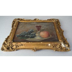 "Natura statica" ulei pe carton sec 18-19