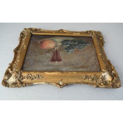 "Natura statica" ulei pe carton sec 18-19