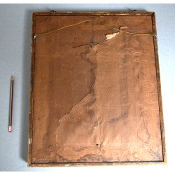 "IIsus vorbind cu un intelept" broderie cu fir de matase sec 19