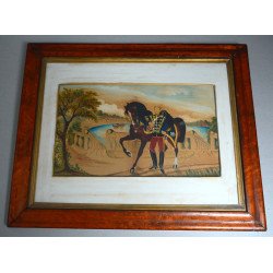 "Hussar" mixed media, 19th century 2