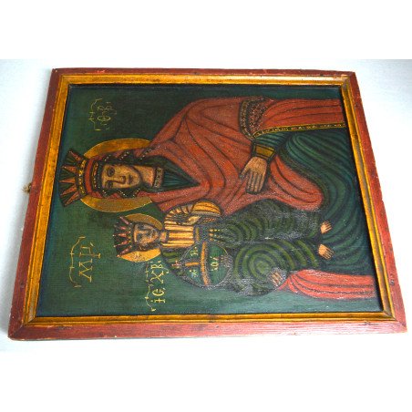 "The Mother of God with the Child" icon on wood, Moldavia, 19th century