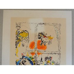 Marc Chagall „Paris de ma fenêtre” serigrafie postumă cca 1990