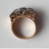 inel art deco aur diamante
