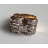 inel art deco aur diamante