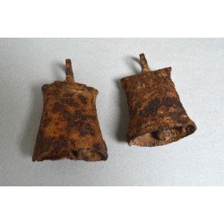 Doua clopote vechi de fier Transilvania