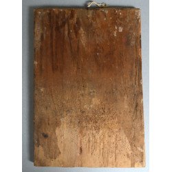 "Sfanta Treime" icoana pe lemn Oltenia sfarsit de sec XVIII-inceput de sec XIX