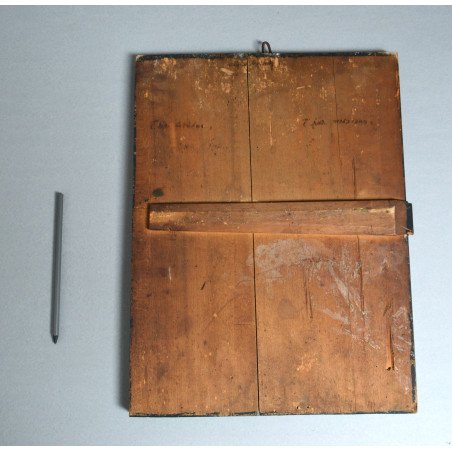 Sfantul Vasile, Sfanta Pulheria, Maica Domnului icoana pe lemn 1862