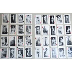 Set cărți de joc cu fete pin-up nud anii 1940/50