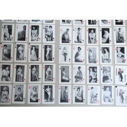 Set cărți de joc cu fete pin-up nud anii 1940/50