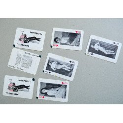 Set cărți de joc cu fete pin-up nud anii 1940/50