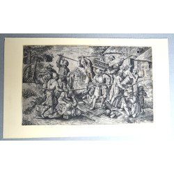 Pieter Bruegel the Elder "Rvsticorum Afflictio" antique...