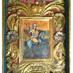 "Saint George Slaying the Dragon" icon on wood, Moldavian... 2