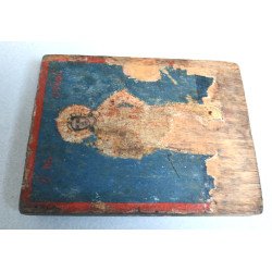 "Sfântul Arhidiacon Ștefan" icoana de factura greceasca tempera și foita de aur pe lemn sfarsit de secol 18