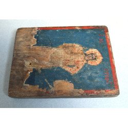 "Sfântul Arhidiacon Ștefan" icoana de factura greceasca tempera și foita de aur pe lemn sfarsit de secol 18