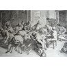Andrea Zucchi după Silvestro Manaigo, după Jacopo Tintoretto "Cina cea de taina" acvaforte c. 1720