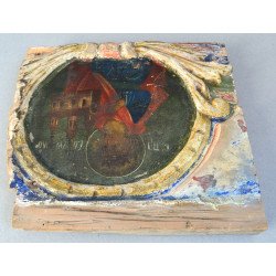 "Proorocul Solomon" fragment de catapeteasma Moldova secolul 18