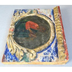 "Proorocul Avacum" fragment de catapeteasma Moldova secolul 18