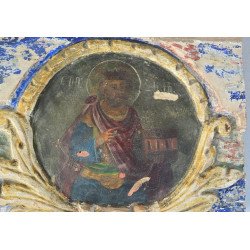 "Proorocul David" fragment de catapeteasma Moldova secolul 18