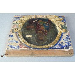 "Proorocul David" fragment de catapeteasma Moldova secolul 18