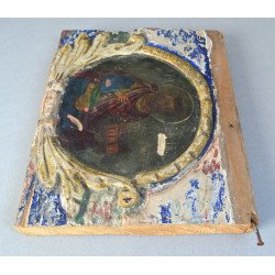 "Proorocul David" fragment de catapeteasma Moldova secolul 18