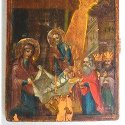 "Nasterea Domnului" icoana pe lemn 1858