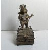 Hanuman statueta hindusa din bronz/alama sfarsit de secol 19 inceput de secol 20