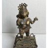 Hanuman statueta hindusa din bronz/alama sfarsit de secol 19 inceput de secol 20