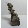Hanuman statueta hindusa din bronz/alama sfarsit de secol 19 inceput de secol 20