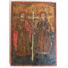 "Sfintii Imparati Constantin si Elena" icoana pe lemn secolele 18-19