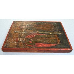 "Sfintii Imparati Constantin si Elena" icoana pe lemn secolele 18-19