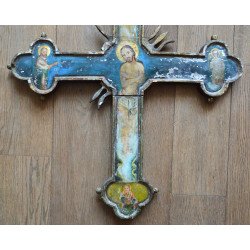 Cruce procesională pictata pe ambele parti secolul 19