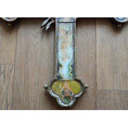 Cruce procesională pictata pe ambele parti secolul 19