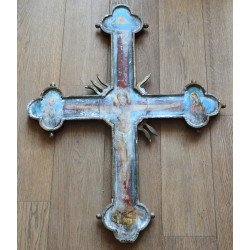 Cruce procesională pictata pe ambele parti secolul 19